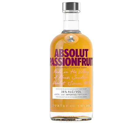Absolut Passionfruit Flavoured Vodka 1 Absolut Passionfruit Flavoured Vodka